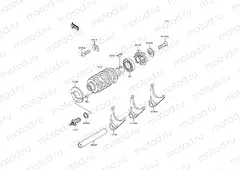 Gear Change Drum/Shift Fork(s)