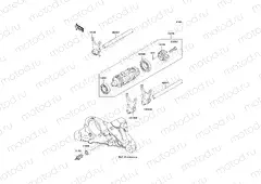 Gear Change Drum/Shift Fork(s)