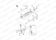 Gear Change Drum/Shift Fork(s)