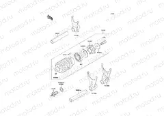 Gear Change Drum/Shift Fork(s)