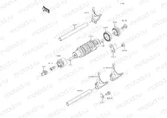 Gear Change Drum/Shift Fork(s)