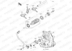 Gear Change Drum/Shift Fork(s)