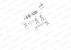 Gear selector drum