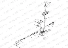 GEAR SELECTOR Scrambler 400 W98BC38C (4947254725C010) | GEAR SELECTOR Scrambler 400 W98BC38C (4947254725C010)