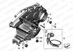 Gearbox cover,gasket and various bolts