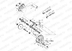 GEARCASE ASSEMBLY 2x4 400L W947540 (4926752675C003) | GEARCASE ASSEMBLY 2x4 400L W947540 (4926752675C003)