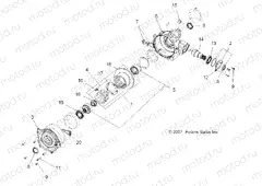 GEARCASE | GEARCASE, FRONT (4X4)(DEMAND DRIVE) - A06LD27AA/AB/AC/AD (49ATVGEARCASE08SP300)
