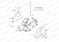 GEARCASE | GEARCASE, MOUNTING, REAR (BUILT BEFORE 1/15/07) - R07RH50AF/AR/AT (49RGRGEARCASEMTGRR07500EFI)