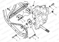 GEARCASE MOUNTING Scrambler 400 W98BC38C (4947254725C001) | GEARCASE MOUNTING Scrambler 400 W98BC38C (4947254725C001)