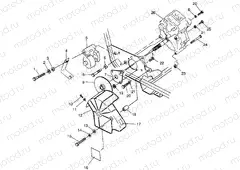 GEARCASE/BRAKE MOUNTING Magnum 2X4 W967544 (4936033603B014) | GEARCASE/BRAKE MOUNTING Magnum 2X4 W967544 (4936033603B014)