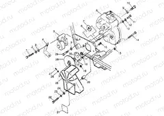 GEARCASE/BRAKE MOUNTING Sport 400L W97BA38C and Trail Blazer W97BA25C (4940124012C001) | GEARCASE/BRAKE MOUNTING Sport 400L W97BA38C and Trail Blazer W97BA25C (4940124012C001)