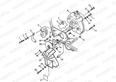 GEARCASE/BRAKE MOUNTING Sport 400L W98BA38C (4947234723B013) | GEARCASE/BRAKE MOUNTING Sport 400L W98BA38C (4947234723B013)
