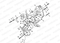 GEARCASE/BRAKE MOUNTING Trail Blazer W98BA25C (4945464546B012) | GEARCASE/BRAKE MOUNTING Trail Blazer W98BA25C (4945464546B012)