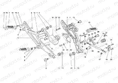 GEARCHANGE LEVER - FOOT REST