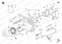 GENERATOR COVER - WATER PUMP » COOLING SYSTEM