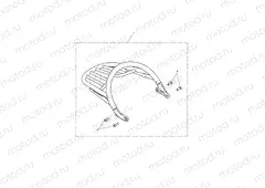 Grab Rail & Rack Kit, Chrome