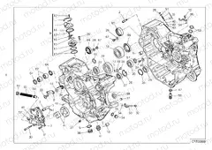 HALF-CRANKCASES PAIR