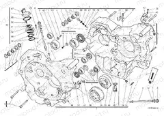 HALF-CRANKCASES PAIR » ENGINE CASE