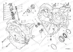 HALF-CRANKCASES PAIR » ENGINE CASE