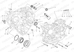 HALF-CRANKCASES PAIR [MOD:M 1200]