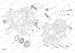 HALF-CRANKCASES PAIR [MOD:M 1200S]