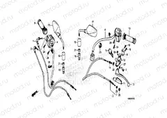 HANDLE LEVER, SWITCH, CABLE & MIRROR