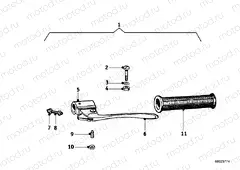Handle unit left