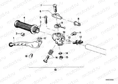 Handle unit, right