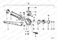 Handle unit, right