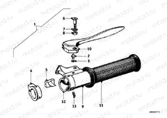 Handle unit, right