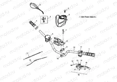 HANDLEBAR - A05PB20EA/EB/EC/ED (4999709970C03) | HANDLEBAR - A05PB20EA/EB/EC/ED (4999709970C03)