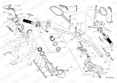 HANDLEBAR AND CONTROLS [MOD:M 1200S]