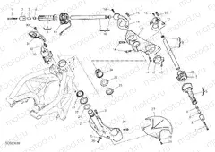 HANDLEBAR AND CONTROLS [MOD:SS 939 S]