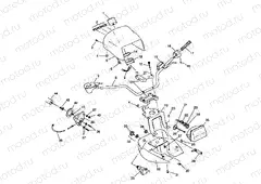 HANDLEBAR and HEADLIGHT POD (400) XPRESS 400 W969540 (4935923592B011) | HANDLEBAR and HEADLIGHT POD (400) XPRESS 400 W969540 (4935923592B011)