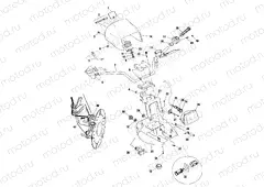 HANDLEBAR and HEADLIGHT POD - A00CH33AC (4959905990B013) | HANDLEBAR and HEADLIGHT POD - A00CH33AC (4959905990B013)