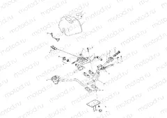 HANDLEBAR and HEADLIGHT POD - A00CK32AA (4954895489B011) | HANDLEBAR and HEADLIGHT POD - A00CK32AA (4954895489B011)