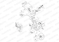 HANDLEBAR and HEADLIGHT POD - A00CL50AA (4954815481D003) | HANDLEBAR and HEADLIGHT POD - A00CL50AA (4954815481D003)