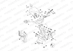 HANDLEBAR and HEADLIGHT POD - A01CH42AA (4964436443B013) | HANDLEBAR and HEADLIGHT POD - A01CH42AA (4964436443B013)