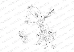 HANDLEBAR and HEADLIGHT POD - A01CH50AD (4960026002B013) | HANDLEBAR and HEADLIGHT POD - A01CH50AD (4960026002B013)