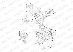 HANDLEBAR and HEADLIGHT POD - A01CL50AA (4964586458D001) | HANDLEBAR and HEADLIGHT POD - A01CL50AA (4964586458D001)