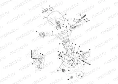 HANDLEBAR and HEADLIGHT POD - A02CL50AA/DA (4967986798D01) | HANDLEBAR and HEADLIGHT POD - A02CL50AA/DA (4967986798D01)