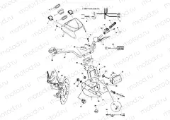 HANDLEBAR AND HEADLIGHT POD - A04CH68AC/AF/AH/AJ/AT/AV (4986128612C01) | HANDLEBAR AND HEADLIGHT POD - A04CH68AC/AF/AH/AJ/AT/AV (4986128612C01)