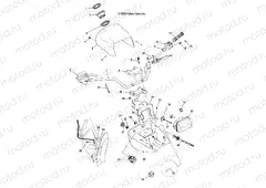HANDLEBAR and HEADLIGHT POD - A04CL50AA (4986288628D01) | HANDLEBAR and HEADLIGHT POD - A04CL50AA (4986288628D01)