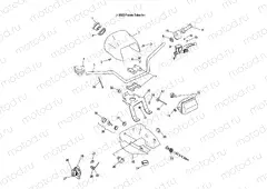 HANDLEBAR and HEADLIGHT POD - A04JD50AA/AB/CA (4985938593C05) | HANDLEBAR and HEADLIGHT POD - A04JD50AA/AB/CA (4985938593C05)