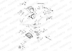 HANDLEBAR and HEADLIGHT POD - A05MH50AB/AC/AG/AH/AL/AT/FB (4994169416C01) | HANDLEBAR and HEADLIGHT POD - A05MH50AB/AC/AG/AH/AL/AT/FB (4994169416C01)