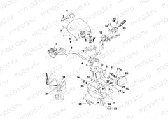 HANDLEBAR and HEADLIGHT POD - A99CG38CA (4949634963B011) | HANDLEBAR and HEADLIGHT POD - A99CG38CA (4949634963B011)
