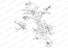 HANDLEBAR and HEADLIGHT POD - A99CH33CB (4945964596b013) | HANDLEBAR and HEADLIGHT POD - A99CH33CB (4945964596b013)