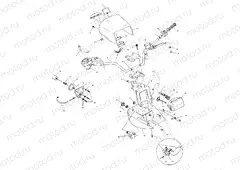 HANDLEBAR and HEADLIGHT POD - A99CH45IA (4949154915B011) | HANDLEBAR and HEADLIGHT POD - A99CH45IA (4949154915B011)
