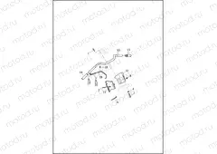 HANDLEBAR AND THROTTLE CONTROL - XL1200C