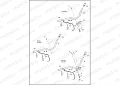 HANDLEBAR AND THROTTLE CONTROL - XL883L, XL883N, XL1200CX, XL1200T, XL1200X